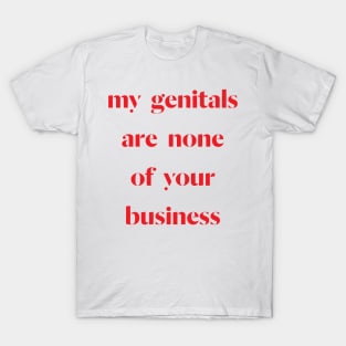 my genitals - coral T-Shirt